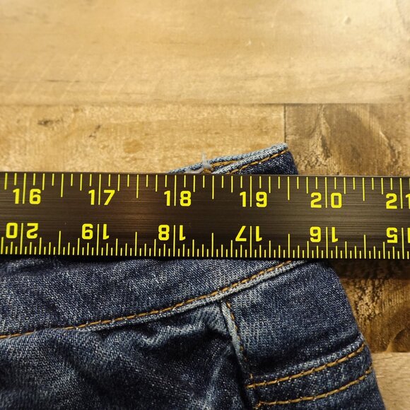 Lovervet by Vervet Dad Jeans Women’s 16W Dark Wash High Rise Frayed Hem - Picture 6 of 11